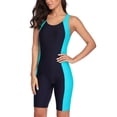 thumbnail image 3 of Charmo Womens Boyleg Unitard Swimsuits Racerback Athletic One Piece Bathing Suits, 3 of 8