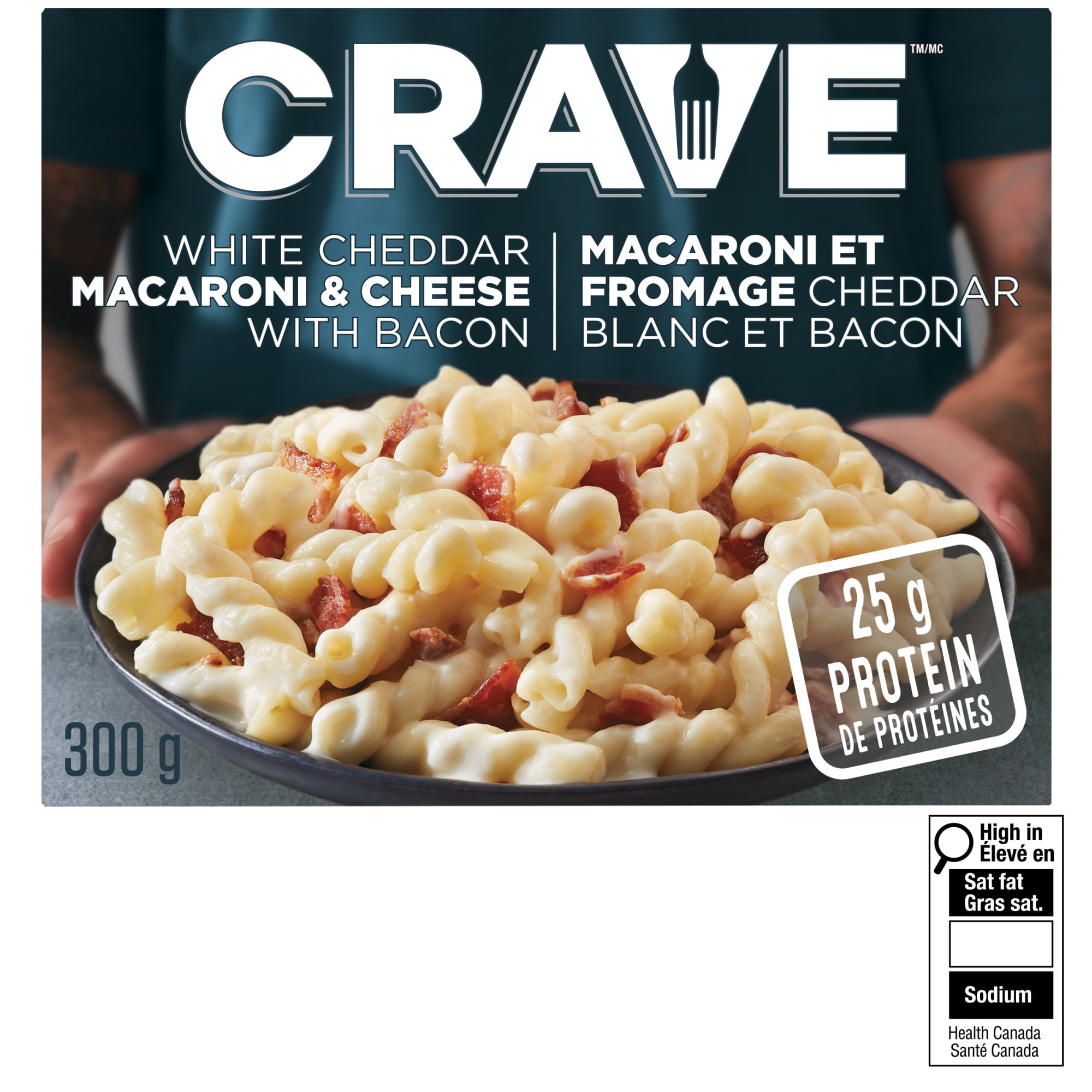 CRAVE White Cheddar Mac & Cheese with Bacon, 300g