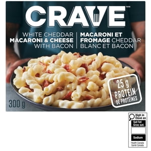 CRAVE White Cheddar Mac & Cheese with Bacon, 300g