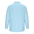 thumbnail image 2 of XZNGL Chemise à Manches Longues Homme Unie Décontractée Mode Col Rabattu Bouton Chemise à Manches Longues Blouse Chemises Habillées pour Hommes Chemises à Manches Longues pour Hommes Manches Longues Homme Chemise à Manches Longues, 2 of 6