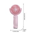 thumbnail image 3 of E Portable Handheld Mini Fan With 180 Degree Rotating Head 3 Speed Settings Removable Washable Mesh Cover Usb Rechargeable Pink, 3 of 7