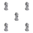 thumbnail image 2 of Baohd Graceful Resin Girl Angel Figurine Statue Decorative Desktop Accent Praying Left 5Set, 2 of 6