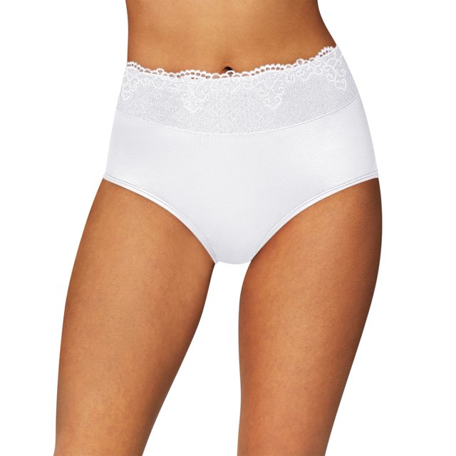 Bali Womens Passion for Comfort Brief, 6, White