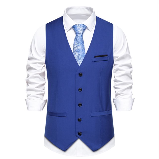 EGNMCR Débardeurs Homme Homme Uni Mode Rétro avec Poches Bouton Col en V Débardeurs Hauts Blouse