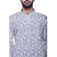 thumbnail image 3 of Atasi Kurta Décontractée Imprimée à Col Chinois Chemise Ethnique Kurta Courte pour Homme Tunique, 3 of 5