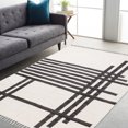 thumbnail image 4 of Casavani Indian Cotton Flat Weave Area Rug ,Black 5x8 feet, 4 of 6