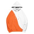 thumbnail image 5 of JGGSPWM Womens Color Block Drawstring Hooded Sweatshirt Fleece Hoodies Long Sleeve Shirts Pullover Fall Outfits with Pocket Orange S, 5 of 5