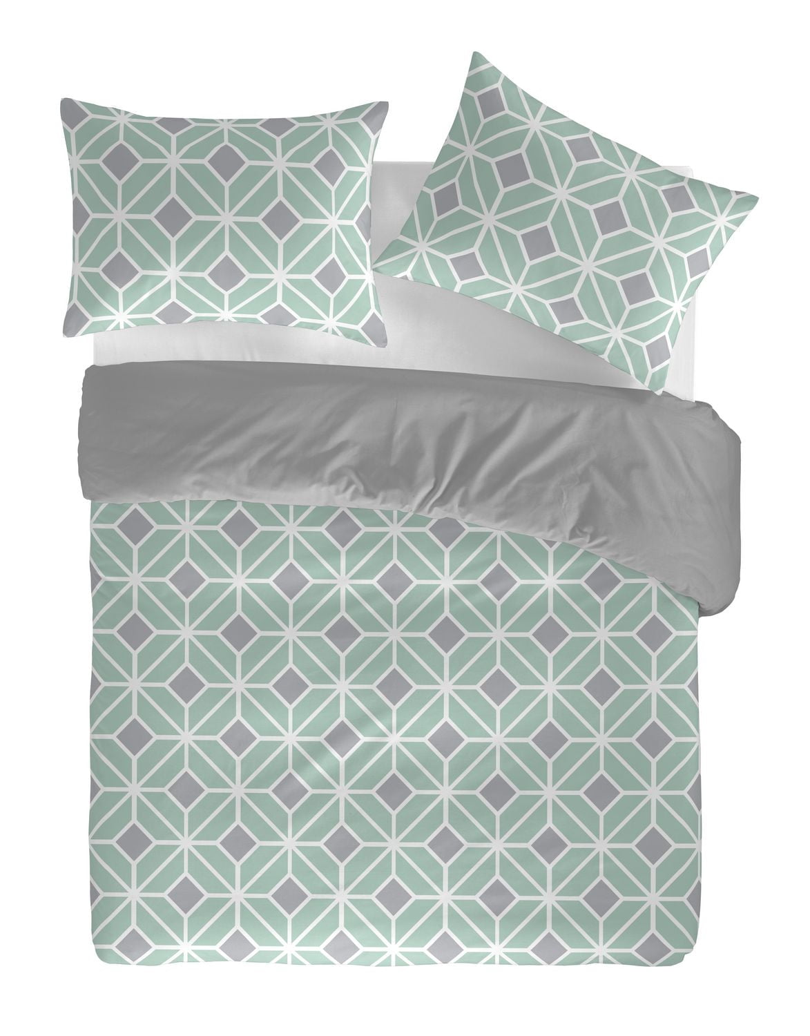 Ensemble de housse de couette 3 pièces Komet de Gouchee Home – Coton percale et certifié OEKO-TEX – Comprend une housse de couette et des taies d'oreiller