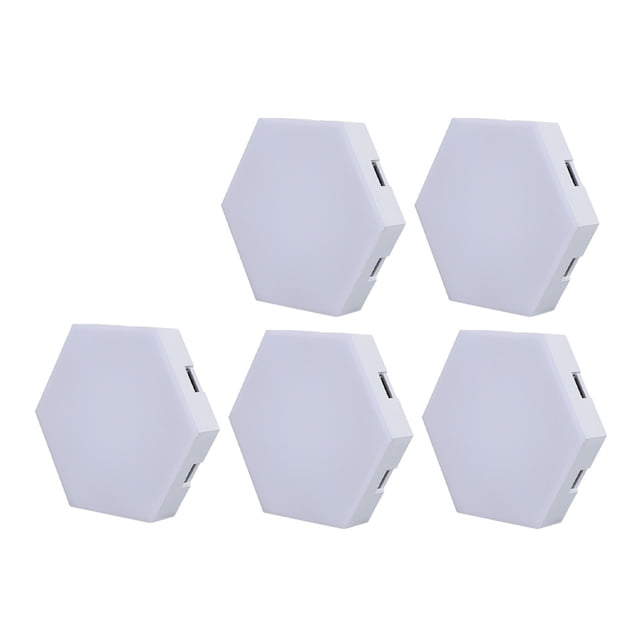 Wall Lights for Bedroom Hexagonal Rgb Intelligent Control and Music Synchronization Hexagonal Light Game Mood Light Background Wall Light Bedroom Pickup Light Game Light Rgb Wall Light