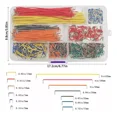 thumbnail image 3 of "Premium 1680-Piece Breadboard Jumper Wire Kit - 14 Lengths (2mm to 125mm) with Color Coding for Easy Circuit Prototyping"  

"Complete Breadboard Wire Set - 1680 High-Quality Jumper Cables in 14, 3 of 7