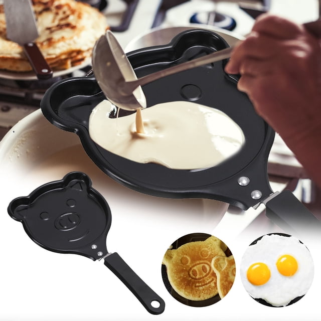 Cartoon Mini Egg Pancake Frying Pan Pancake Mold Non Stick Cookware Saucepan Breakfast Maker Egg Frying Pan Omelette Pan