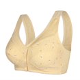 thumbnail image 1 of Women‘s Soft Cotton Front Closure Bralette  Floral Print  Wire   Vest Style  Plus Size, 1 of 4