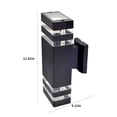 thumbnail image 3 of DVKPTBK Outdoor Wall Sconces Modern Waterproof Engineering Plastic Black, 3 of 8