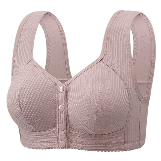 Women Full Coverage Bra Bra Women Breathable No Underwire Bras Plus Size Front Closure Bralettes Comfort Full Coverage Hide Back Bras
