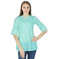thumbnail image 1 of Robe Haut Boho Unie Tenue Décontractée Tunique Vêtements pour Femmes Coton Robe d'Été, 1 of 4