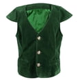 thumbnail image 1 of WEIYLL Boys Vests Classic Solid Color V-Neck Sleeveless Vampire Renaissance Victorian Ruffles Top for 2-4 Years, 1 of 2