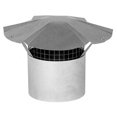 thumbnail image 1 of 8" Galvanized Rain Cap, with Arrest, 1 of 1