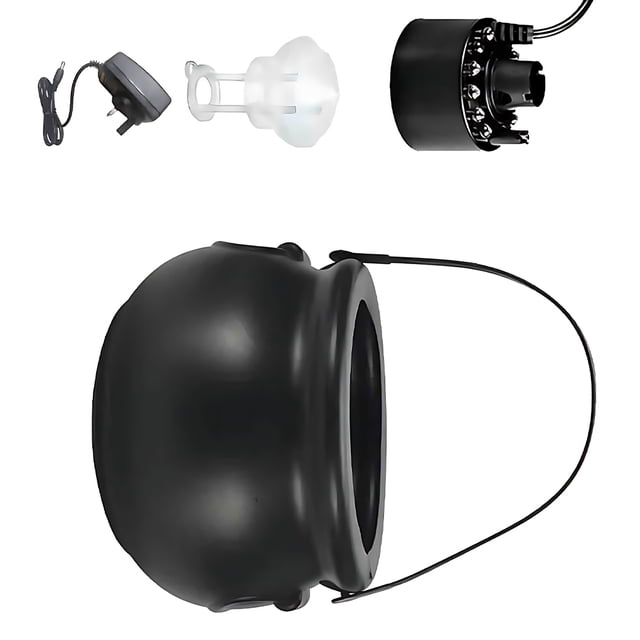 yingyy Halloween Witch Cauldrons Fog Maker Spooky Mist Effect Festive Decorations Safe To Wide Application black UK Plug 1Set