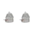 thumbnail image 4 of Ruiboury Unisex Backpack With Adjustable Straps And Stylish Durable Cloth School Backpack School Bag Book Bag Comfortable grey 2Set, 4 of 6