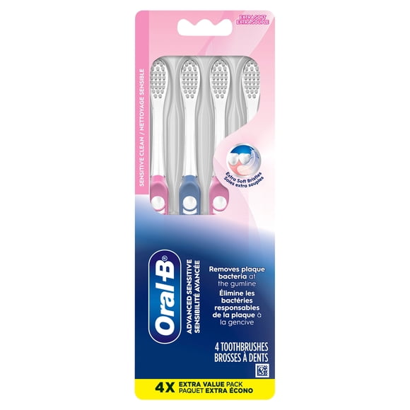 Oral-B Advanced Sensitive Toothbrushes, Extra Soft