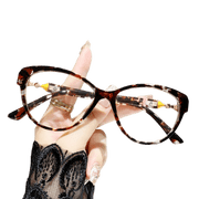 Blue Light Blocking Reading Glasses for Men and Women, Stylish Tea Bean Design, +250 Magnification, Eye Protection from Digital Strain, Lightweight and Comfortable Fit, Ideal for Reading and Screen