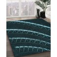 thumbnail image 3 of Ahgly Company Tapis d'Intérieur Lavable en Machine Carré Noir Nuit Transitionnel, 3 Pieds Carré, 3 of 7
