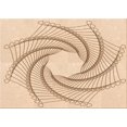 thumbnail image 1 of Ahgly Company Tapis d'Intérieur Lavables en Machine Rectangulaire Transitionnel Brun Bronze, 7' x 9', 1 of 7