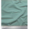 thumbnail image 1 of Soimoi Beige Rayon Fabric Horizontal Stripe Printed Fabric 1 Yard 42 Inch Wide, 1 of 5