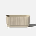 thumbnail image 2 of Veradek Demi Series 30" Long Plastic-Stone Planter - Sand, 2 of 10
