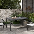 thumbnail image 2 of Outsunny Table à Manger d'Extérieur avec Cadre en Aluminium, Table de Jardin, Gris Foncé, 2 of 10