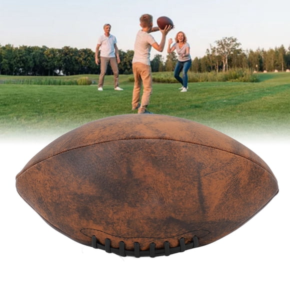 Training Football, Comfortable Grip Size 9 PU Rugby Ball for Match