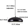 thumbnail image 2 of Simple Gloss Dome Metal Pendant Light Fixtures for Kitchen Island, Minimalism Nordic Pendant Lighting Over Dining Room Table, Vintage Ceiling Hanging Lamp Retro Industrial Chandelier, 2 of 7