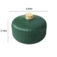 thumbnail image 3 of Small Plastic Storage Containers Plastic Divided Snack Box with Cover, Snack Fruit Tray, Food Storage Lunch Box, Removable and Washable Round Four Compartment, 3 of 7