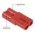 thumbnail image 5 of Unique Bargains 6 Gauge Battery Quick Connect Disconnect 50A Wire Connector for Winch Auto Car Trailer Driver Red, 2pcs, 5 of 5