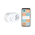 thumbnail image 1 of INSTACHEW Pureconnect+ Prise Intelligente avec USB, Compatible avec l'Appli, Compatible avec Google Assistant et Alexa, Convertisseur Intelligent, Adaptateur Intelligent, Connecteur USB Intelligent, 1 of 5
