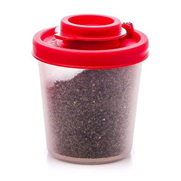 Salière de Cuisine 7x5,5 cm Transparente et Anti-Déversement pour Usage Extérieur et Intérieur avec 7 Trous