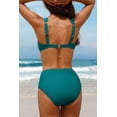 thumbnail image 4 of Charmo Women Scalloped Bikini Swimsuit High Waisted Two Piece Bathing Suit, 4 of 5