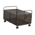 thumbnail image 2 of Luzkey Wire Basket Rolling Wire Vegetable Fruit Rack with Wheels Iron Metal Storage Organizer Basket Rustic Storage Bin for Bedroom L, 2 of 8