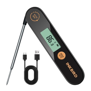 Inkbird BBQ Meat Thermometer Instant Read IHT-1X, Barbecue Smoker Oven Cooking Food, Waterproof -58℉~572℉