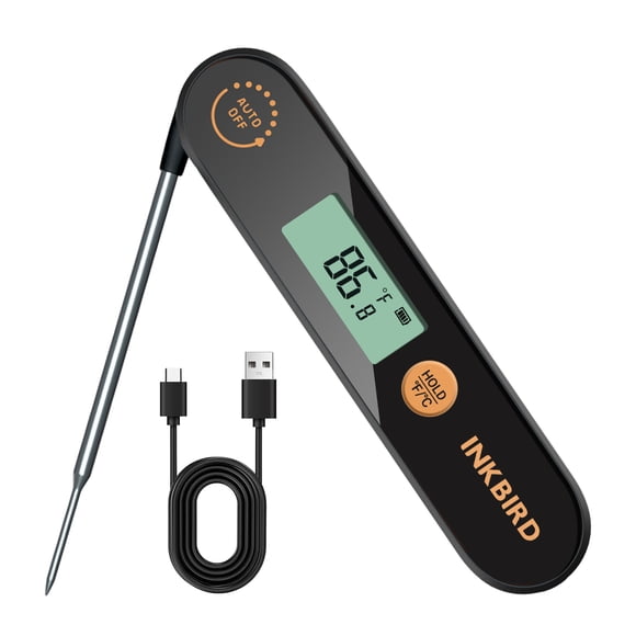 Inkbird BBQ Meat Thermometer Instant Read IHT-1X, Barbecue Smoker Oven Cooking Food, Waterproof -58℉~572℉