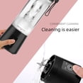 thumbnail image 4 of Portable For & Shakes Cordless Personal Small USB C Rechargeable & Self Cleaning Mini Travel With Stainless Steel Pasta Light Kitchen Aid Mixer Kitchen Aid Coffee Grinder Attachment Grinder Standing, 4 of 4