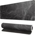 thumbnail image 1 of Topographic Contour Extended Mouse Pad 31.5x11.8 Inch Large Long Extended Pads Big Mousepad Extended Large Non-Slip Rubber Base Waterproof Big Keyboard Mat with Stitched Edges for Gaming and Office, 1 of 5