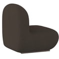 thumbnail image 3 of Contemporaine Tissu Bouclé Chaise d'Appoint - Charbon, 3 of 7