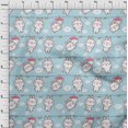 thumbnail image 4 of oneOone Rayon Light Blue Fabric Asian Kawaii Rabbit Craft Projects Decor Fabric Printed By The Yard 56 Inch Wide, 4 of 4