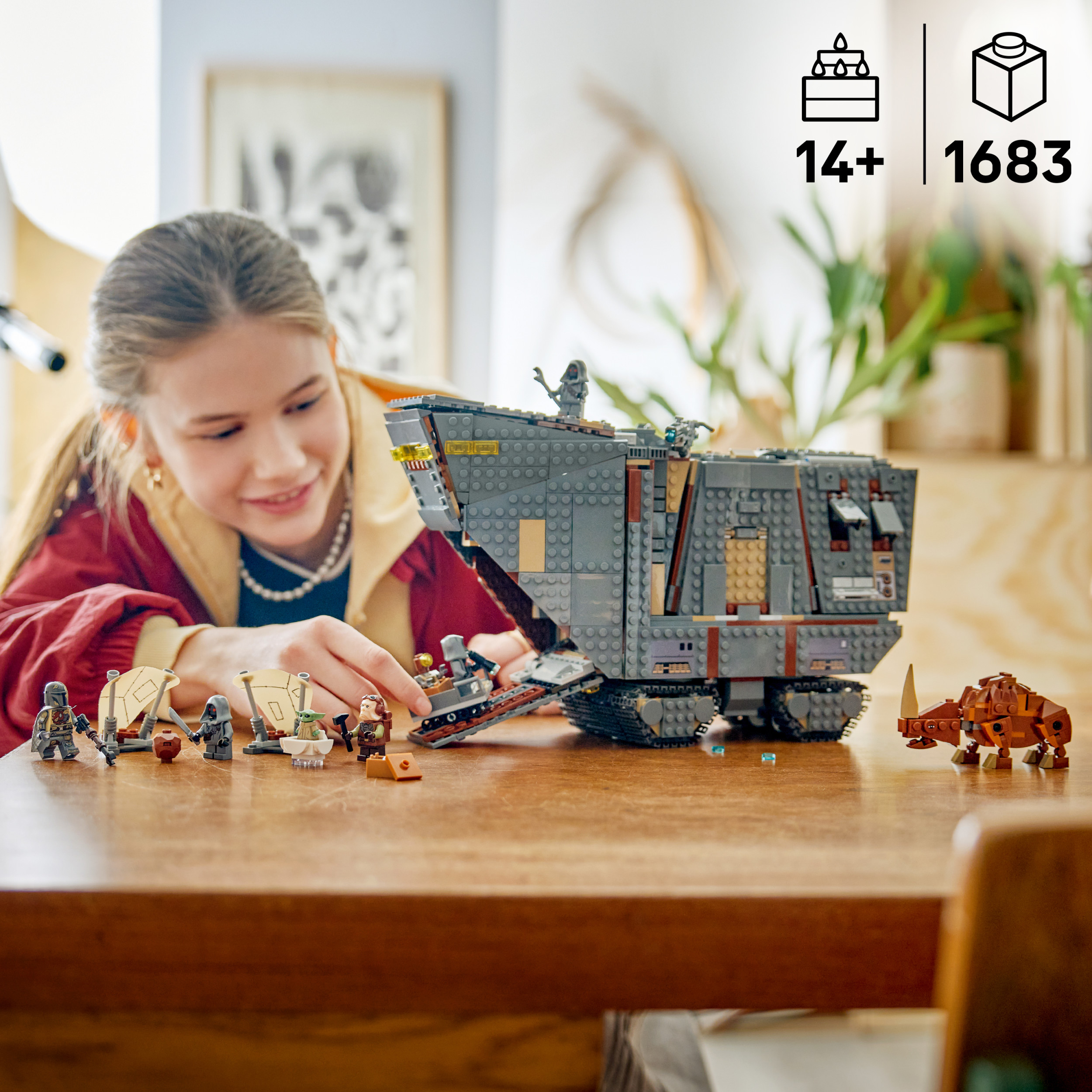 LEGO Star Wars Le chars des sables d’Offworld avec un Mudhorn, Ensemble 75453