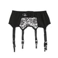 thumbnail image 2 of High Waist Garter Belt Mesh Suspender Belt 6 Straps Garter Belt, 2 of 5
