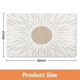 thumbnail image 3 of Cute & Washable Bohemian Bath Mat: Non-Slip, Half Circle Rug for Bedroom, Indoor Floor Mat, 20x32 inch, 3 of 5