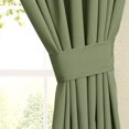 thumbnail image 2 of Blazing Needles Twill Drapery Panel Set with 3" Rod Pockets and Tiebacks (Set of 2), 63" by 52", Sage, 2 of 2