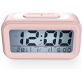 thumbnail image 2 of Digital Alarm Clock Morning Alarm Clock, Silent Battery Operated Digital Alarm Clock for Kids Adults Large LED Display Temperature Calendar, Travel Al, 2 of 5