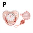 thumbnail image 1 of DPTALR Baby Pacifier 26 Letter Name Initial Clip Silicone Infant Nipple Bling Newborn Pacifier, 1 of 5